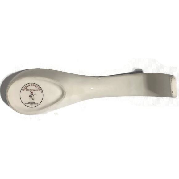 Royal Seasons Stoneware Snowman Spoon Rest and Sugar Bowl - Picture 4 of 7